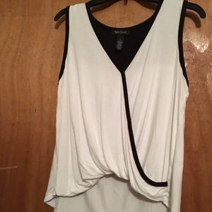 Black and white tank top